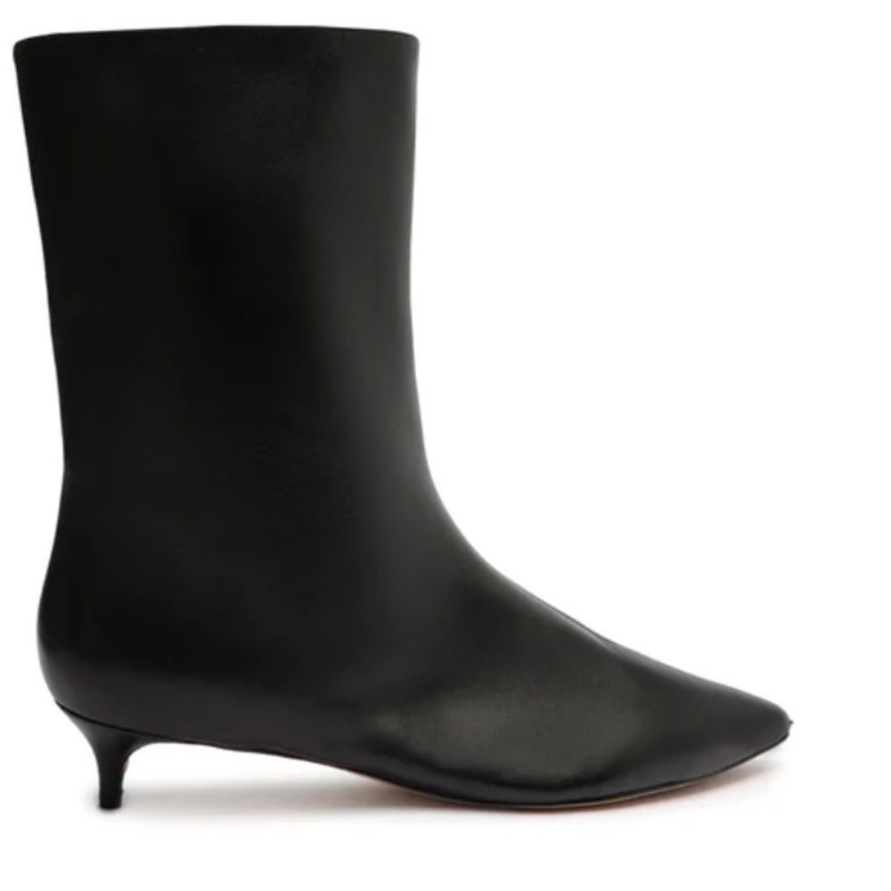 SCHUTZ Gail Napa Leather Bootie - Black
